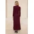Trendyol Modest Ženska haljina Tctss26Eb00021, Bordo