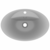 Luksuzni ovalni umivaonik mat svjetlosivi 58,5 x 39 cm keramički