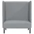 Sofa s visokim naslonom 101cm Svjetlosiva tkanina