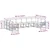 Set vanjskih sofa s jastukom 10 pcs Bijela i bež