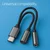 Qoltec adapter 2v1 USB-C | USB-C | Vtičnica 3,5 mm | PD 15 W | 10 cm | Aluminij