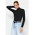 Trendyol Milla ženska bluza Twoaw24Bz00119, crna-crna