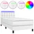 Krevet box spring s madracem LED bijeli 90x190 cm umjetna koža