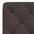 Vidaxl Blazina za vzglavje temno rjava 120 cm blago