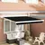 Nadstrešnica Crna 350 x 250 cm Poliester i aluminij