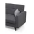Atelier del Sofa Dvosed na razvlačenje Polya 151x86x75cm Tamnosivi