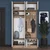 Hanah Home Ormar za hodnik EA145 - 3840, 119,6x226,4x37,5 cm, Beli