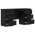 Stol s ladicama Crni hrast 140 x 50 x 76 cm Konstruirano drvo