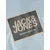 JACK & JONES Majica golobje modra/temno oranžna/črna/bela