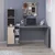 Hanah Home radni sto Viora, 150 cm, antracit / orah