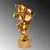 Aberto Design Dekorativna figura Yak-044-C, 30x62x25 cm