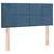 Vidaxl Box spring postelja z vzmetnico temno modra 100x200 cm žamet
