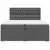 Vidaxl Box spring postelja z vzmetnico temno siva 200x200 cm blago