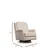 Atelier del Sofa Fotelja Costor 100x82x100cm Bela