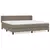 Vidaxl Box spring postelja z vzmetnico taupe 200x200 cm blago