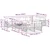 Set vanjskih sofa s jastukom 9 pcs Bijela i krem Poliester