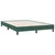 Vidaxl Box spring postelja z vzmetnico LED temno zelena 160x220 cm žamet