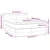 vidaXL Box spring postelja z vzmetnico LED temno siva 140x200 cm blago