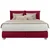 Boxspring Krevet Fog 180/200 cm , crvena