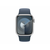 APPLE Watch S9 GPS 41mm Silver Alu Case w Storm Blue Sport Band - S/M (mr903se/a)