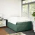 Vidaxl Box spring postelja z vzmetnico temno zelena 120x200 cm žamet