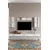 Hanah Home TV komoda Ilay, bela / srebrna