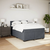 Vidaxl Box spring postelja z vzmetnico temno siva 160x200 cm žamet