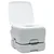 Kamperski WC set 2 pcs Siva i bijela Polietilen Visoke Gustoće