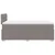 Vidaxl Box spring postelja z vzmetnico taupe 120x200 cm blago