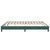 Box Spring krevet bez madracem tamnozeleni 200x210 cm baršun