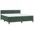 Vidaxl Box spring postelja z vzmetnico temno zelena 160x200 cm žamet