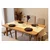 HANAH HOME Vina Mini 03 1005 Oak Cream Produžni set trpezarijskih stolova i stolica (6 komada))