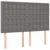 Vidaxl Box spring posteljni z vzmetnico temno siv 140x190 cm blago