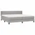 Vidaxl Box spring postelja z vzmetnico svetlo siva 200x200 cm blago