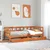 Vidaxl Dnevna postelja s predali brez vzmetnice 90x200 cm trden les