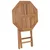 Sklopivi vrtni stol 60 x 60 x 75 cm od masivne tikovine
