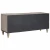 TV ormar s ladicama Siva 105 x 33 x 46 cm Čvrsto drvo manga