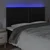 LED uzglavlje crno 200x5x118/128 cm od umjetne kože