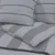 Set posteljine za poplun sivi 240x220 cm pamučni