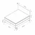 Hanah Home Osnova za krevet sa uzglavljem Abella, 140x121x200 cm, Siva