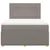 Vidaxl Box spring postelja z vzmetnico taupe 160x200 cm blago