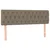 Vidaxl Box spring postelja z vzmetnico LED taupe 140x190 cm blago