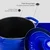 Saucepan, cast iron, 23 cm/4.9 L, Experience, Blue - LAVA