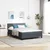 Vidaxl LED Box Spring Postelja z LED Temno siva 160 x 200 cm Žamet