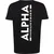 ALPHA INDUSTRIES Majica črna / bela