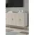 Hanah Home komoda Ayshe 180, 180 cm, bela / travertin / zlatna