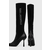 Čizme Karl Lagerfeld PANDARA II za žene, boja: crna, s tankom potpeticom, KL31376F