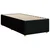 Postelja boxspring z vzmetnico Črna 90 x 190 cm Blago