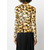 Richard Quinn - turtle neck leopard printed top - women - Black