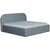 Tapacirani Krevet Bilbao Storage 180/200 cm , siva